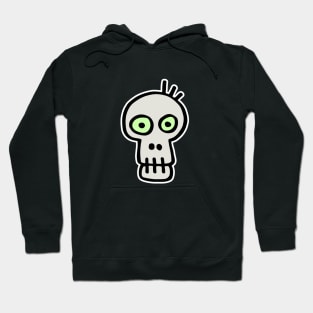 Green Eyed Skull Head Hoodie